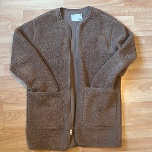 Wilfred free fuzzy zip up